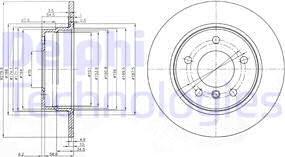 Delphi BG3948C - Disc frana aaoparts.ro