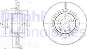 Delphi BG3942 - Disc frana aaoparts.ro