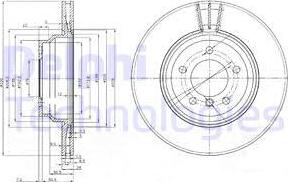 Delphi BG3959 - Disc frana aaoparts.ro