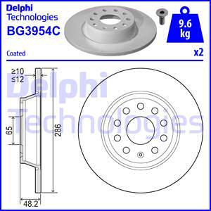 Delphi BG3954C - Disc frana aaoparts.ro