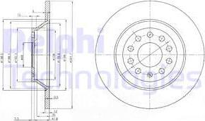 Delphi BG3956-C - Disc frana aaoparts.ro