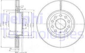 Delphi BG3953 - Disc frana aaoparts.ro