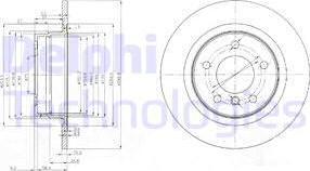 Delphi BG3960 - Disc frana aaoparts.ro