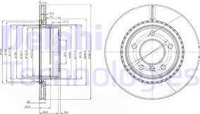 Delphi BG3901C - Disc frana aaoparts.ro