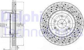 Delphi BG3985C - Disc frana aaoparts.ro