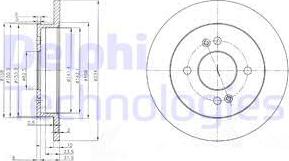 Delphi BG3981C - Disc frana aaoparts.ro