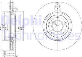 Delphi BG3988 - Disc frana aaoparts.ro