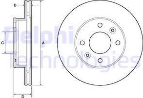 Delphi BG3935C - Disc frana aaoparts.ro