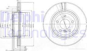 Delphi BG3938 - Disc frana aaoparts.ro