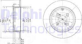 Delphi BG3974 - Disc frana aaoparts.ro