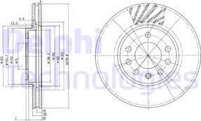 Delphi BG3405 - Disc frana aaoparts.ro