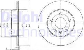 Delphi BG3406 - Disc frana aaoparts.ro