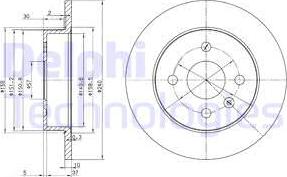 Delphi BG3403 - Disc frana aaoparts.ro