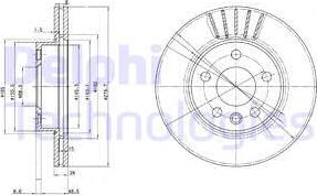 Delphi BG3417 - Disc frana aaoparts.ro