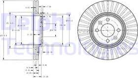 Delphi BG3430C - Disc frana aaoparts.ro