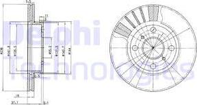 Delphi BG3424 - Disc frana aaoparts.ro