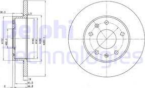 Delphi BG3426 - Disc frana aaoparts.ro