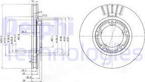 Delphi BG3590 - Disc frana aaoparts.ro