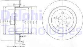 Delphi BG3593 - Disc frana aaoparts.ro