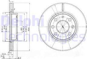 Delphi BG3568 - Disc frana aaoparts.ro