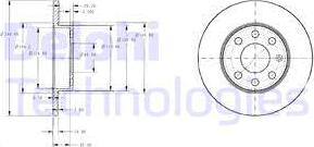 Delphi BG3567 - Disc frana aaoparts.ro