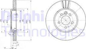 Delphi BG3503 - Disc frana aaoparts.ro