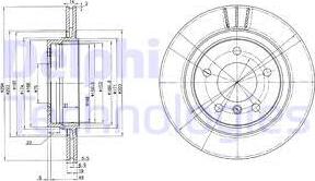 Delphi BG3530C - Disc frana aaoparts.ro