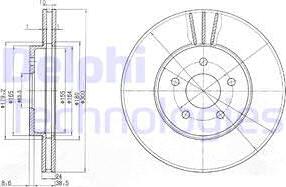 Delphi BG3537 - Disc frana aaoparts.ro