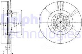 Delphi BG3528 - Disc frana aaoparts.ro