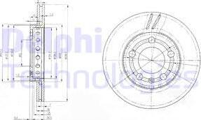 Delphi BG3695 - Disc frana aaoparts.ro