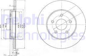 Delphi BG3663C - Disc frana aaoparts.ro