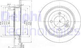 Delphi BG3662C - Disc frana aaoparts.ro