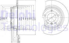 Delphi BG3044 - Disc frana aaoparts.ro