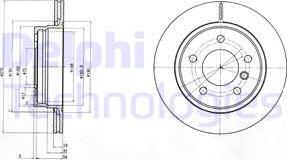 Delphi BG3041C - Disc frana aaoparts.ro