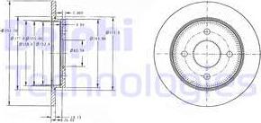 Delphi BG3054C - Disc frana aaoparts.ro