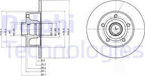 Delphi BG3030 - Disc frana aaoparts.ro