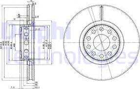 Delphi BG3033 - Disc frana aaoparts.ro