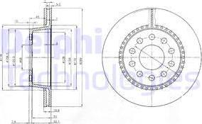 Delphi BG3029 - Disc frana aaoparts.ro