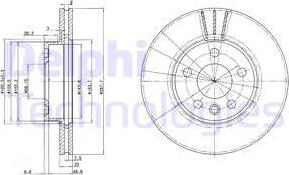 Delphi BG3025 - Disc frana aaoparts.ro