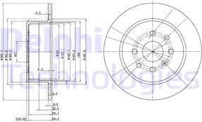 Delphi BG3141 - Disc frana aaoparts.ro