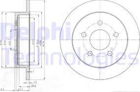 Delphi BG3143 - Disc frana aaoparts.ro