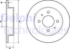Delphi BG3112 - Disc frana aaoparts.ro