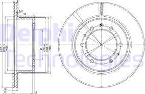 Delphi BG3117 - Disc frana aaoparts.ro