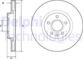 Delphi BG3895 - Disc frana aaoparts.ro