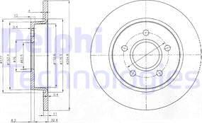 Delphi BG3896 - Disc frana aaoparts.ro