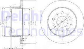 Delphi BG3853 - Disc frana aaoparts.ro