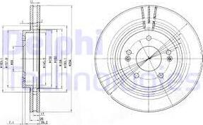 Delphi BG3860 - Disc frana aaoparts.ro