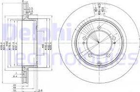 Delphi BG3811 - Disc frana aaoparts.ro