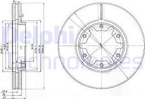 Delphi BG3817 - Disc frana aaoparts.ro