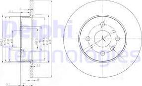 Delphi BG3885C - Disc frana aaoparts.ro